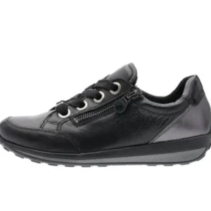 ARA Wide Fit | Casual Shoes*12-44587 Osaka H-Fit-Black-Anthracite