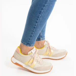 ARA Wide Fit | Casual Shoes*Malibu sneakers 12-29702-BEIGE YELLOW