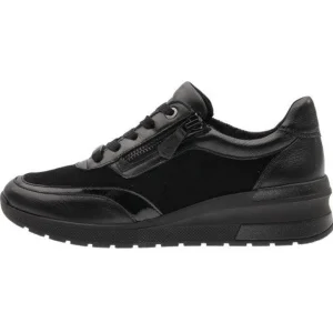 Ara Casual Shoes*Neapel Wedge Trainer 12-18414 G-Fit-BLACK
