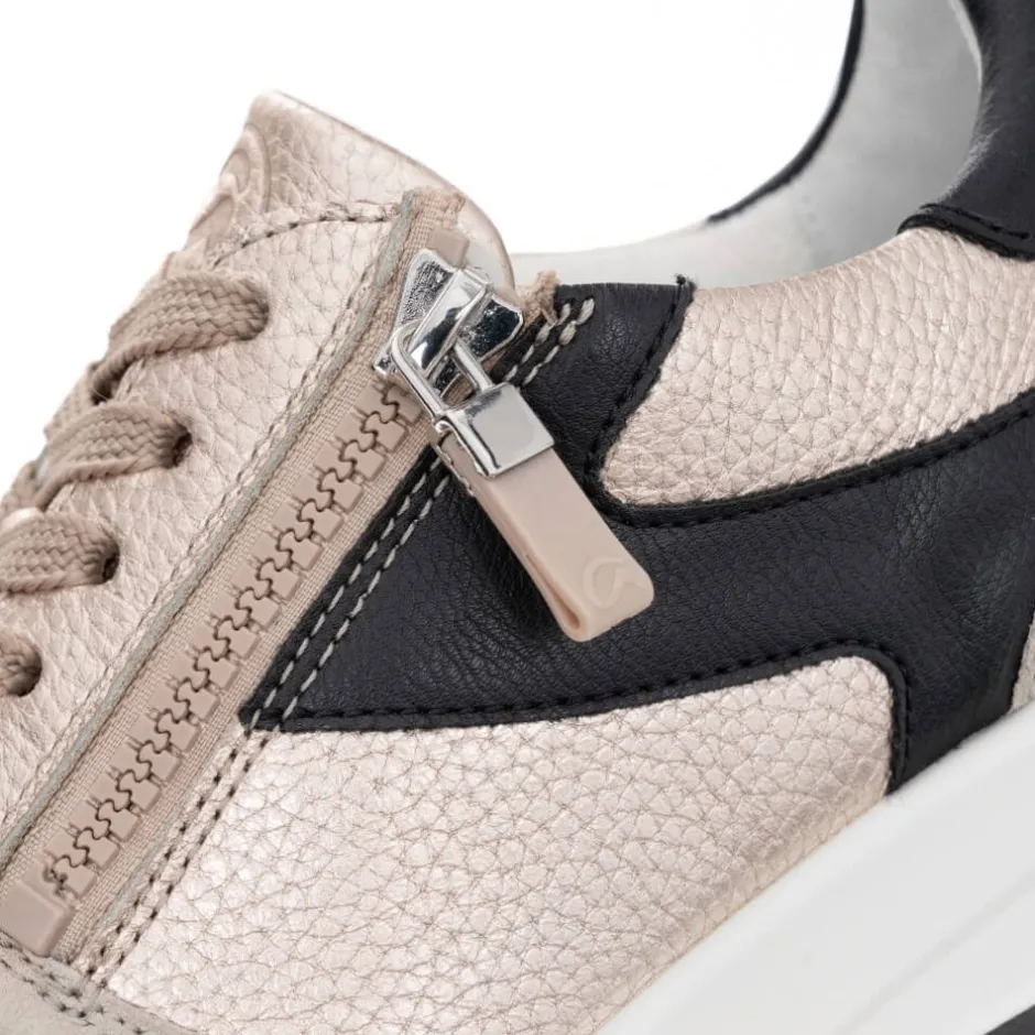 ara_new_york_trainers__hf_8.webp ARA Casual Shoes | Trainers*New York Trainers 12-25112 H-Fit Gold Black Shell