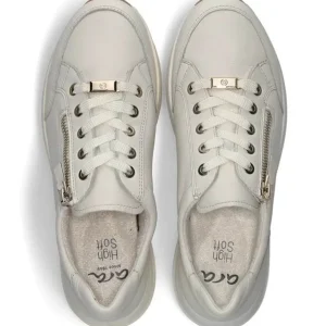 ARA Wide Fit | Casual Shoes*Osaka 2.0 H Fit Leather Trainers 12-24801-CREAM