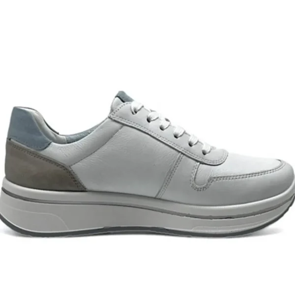 Ara Wide Fit | Casual Shoes*Sapporo 12-27540-04 H-Fit-WHITE, AQUA, PEBBLE