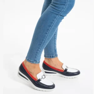 ARA Wide Fit | Casual Shoes*Zurich Wedge Slipon 12-50638 H Fit Navy Red White