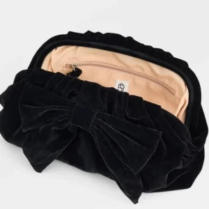 Beck Sondergaard All Bags*Becksöndergaard Velvet Clutch Bonita Bag-BLACK
