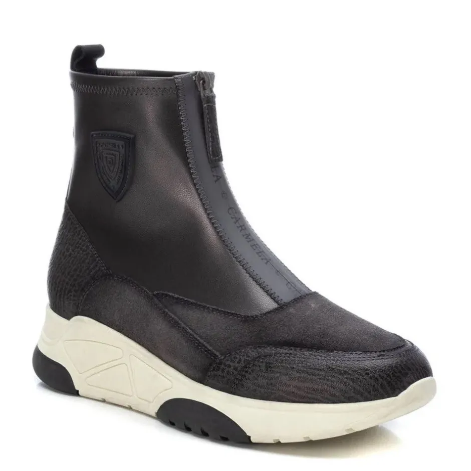 carmela__centre_zip_hitop_2.webp Carmela Trainers | Ankle Boots*160986 Centre Zip Hi-top GRIS GREY