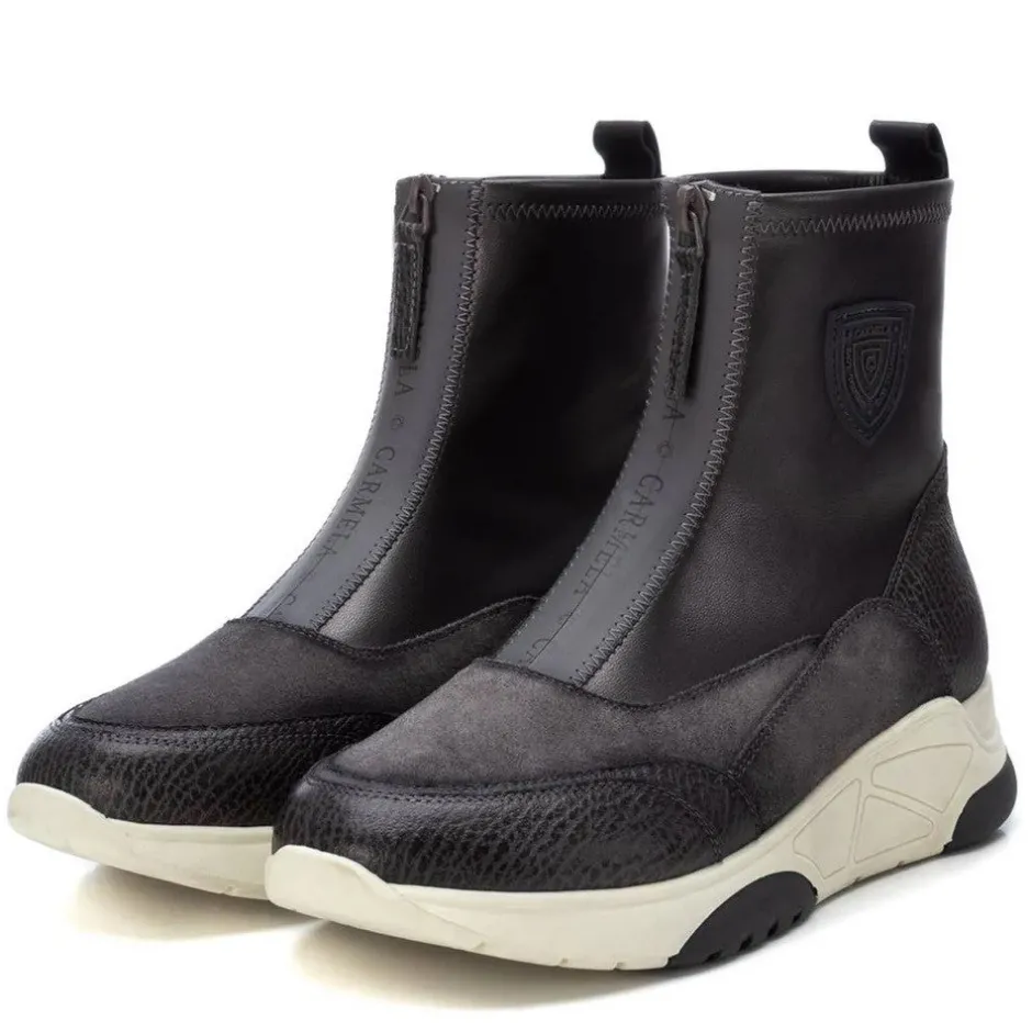 carmela__centre_zip_hitop_3.webp Carmela Trainers | Ankle Boots*160986 Centre Zip Hi-top GRIS GREY
