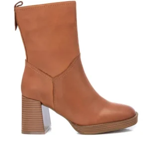 Carmela Ankle Boots*161205 Stacked Heel-CAMEL