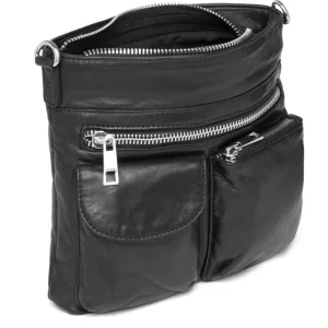 Depeche. All Bags*Depeche Leather Crossbody 15350-BLACK