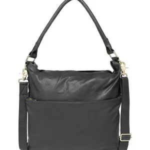 Depeche. All Bags*Depeche Medium Leather Shoulder Bag Black 15824