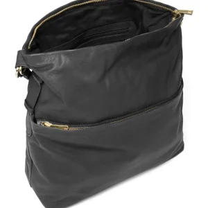 Depeche. All Bags*Depeche Medium Leather Shoulder Bag Black 15824