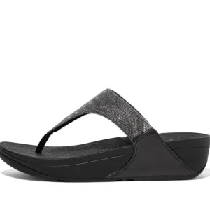 FITFLOP Sandals*Lulu Glitz Toe-post-BLACK