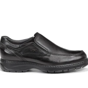 Fluchos Casual | Formal*CRONO 9144 Leather Slip-on-BLACK