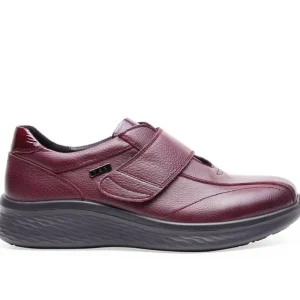 G Comfort Wide Fit*P-813 Velcro H-Fit-BURGUNDY