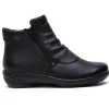 G Comfort Waterproof Shoes And Boots | Ankle Boots*P-9521G Double Zip -BLACK