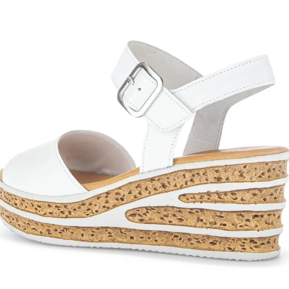 gabor__twril_platform_san_3.webp GABOR Casual Shoes | Sandals*44.651 Twril Platform Sandal-WHITE