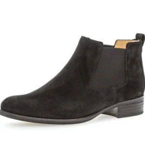 GABOR Ankle Boots*51.640 Zodiac Chelsea Boots-BLACK SUEDE