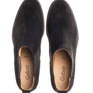 GABOR Ankle Boots*51.640 Zodiac Chelsea Boots-BLACK SUEDE
