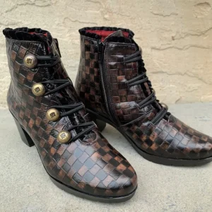 Jose Saenz Ankle Boots*5176-BLACK TAN