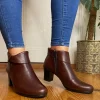 Jose Saenz Ankle Boots*5121-TAN