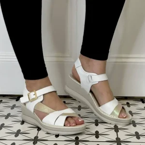 Jose Saenz Casual Shoes | Sandals*Wedge Sandal 4217-I -White Beige