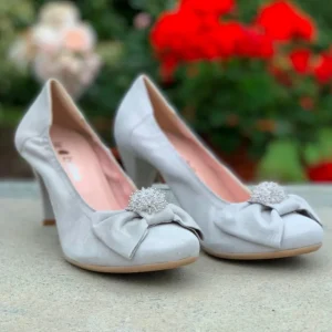 Le Babe Mother Of The Bride Shoes | Heels*4001 HIGH HEEL-SILVER