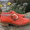 Marco Moreo Casual Shoes | Loafers*Side Buckle MG1303-LOBSTER RED
