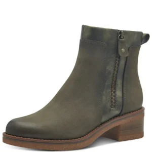 MARCO TOZZI Ankle Boots*2-25064 Leather Ankle Boot-KHAKI