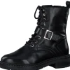 MARCO TOZZI Ankle Boots*2-25234 Leather Biker Boot-BLACK