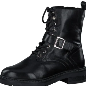 MARCO TOZZI Ankle Boots*2-25234 Leather Biker Boot-BLACK