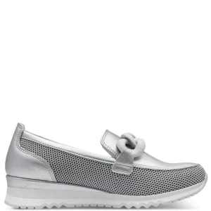MARCO TOZZI Casual Shoes | Loafers*Slip-on 2-24720-SILVER