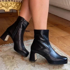 Marian Heels | Ankle Boots*65802 Platform Ankle Boot-BLACK