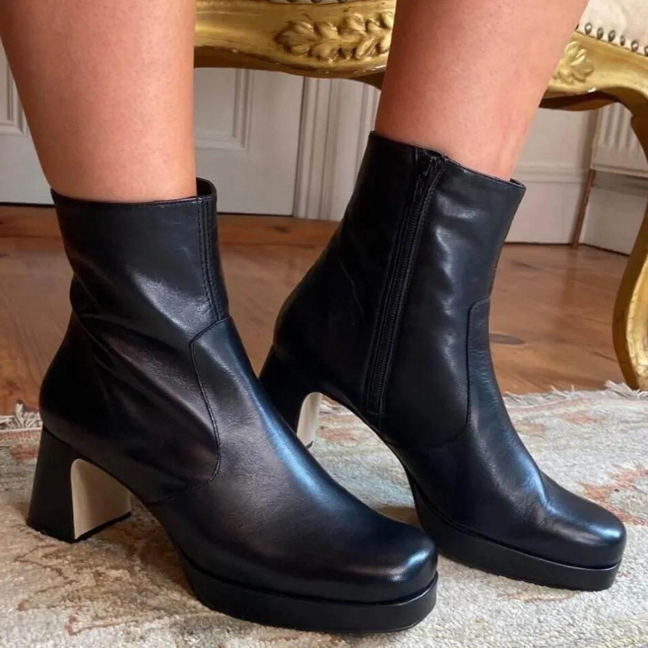 marian__platform_ankle_bo_3.webp Marian Heels | Ankle Boots*65802 Platform Ankle Boot-BLACK