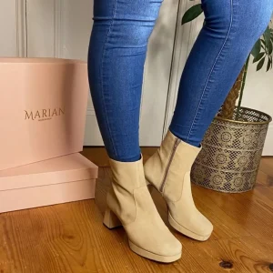 Marian Heels | Ankle Boots*65802 Platform -BEIGE