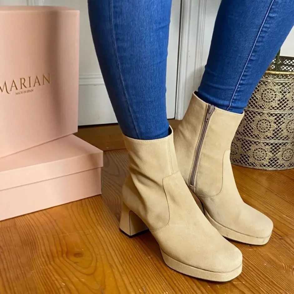 marian__platform_beige_5.webp Marian Heels | Ankle Boots*65802 Platform -BEIGE