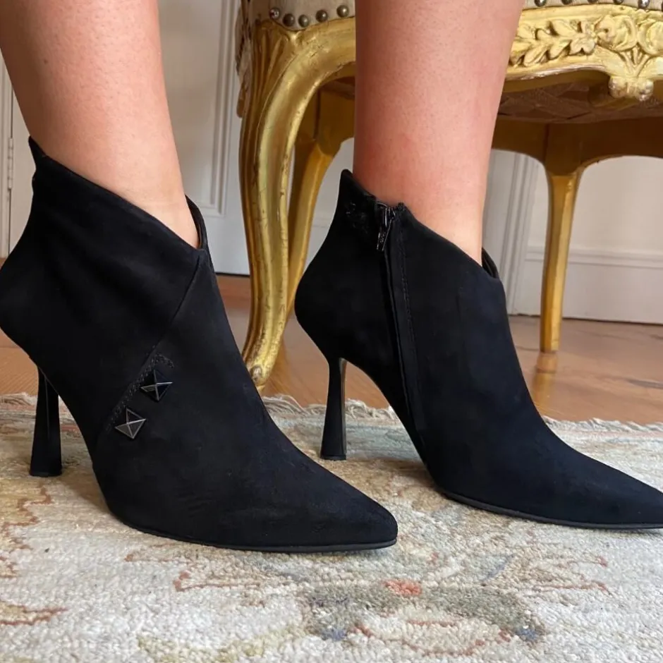 marian__suede_black_1.webp Marian Ankle Boots | Heels*13804 Suede -BLACK