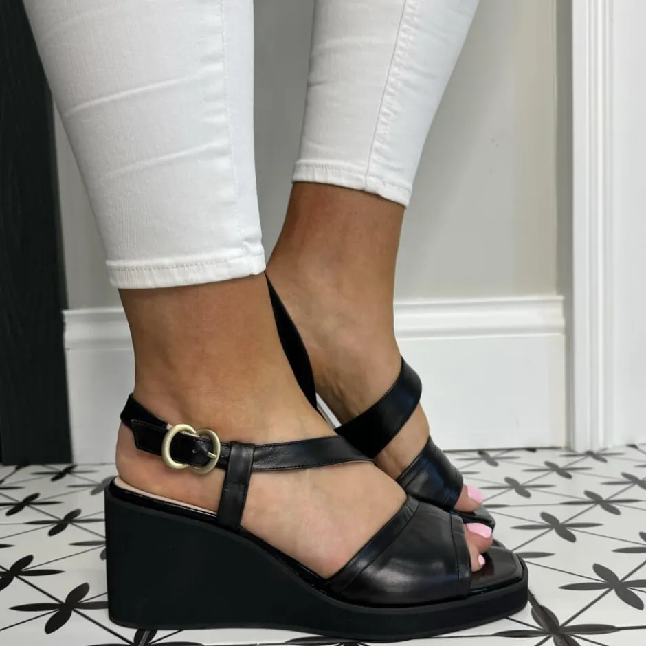 marian__wedge_sandal_blac_3.webp Marian Sandals | Wedges*62901 Wedge Sandal -BLACK