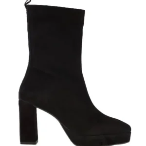 Marian Ankle Boots*Mid Calf Suede Ankle Boot 25800-BLACK
