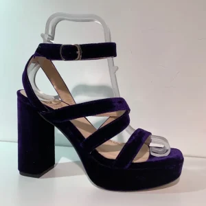 Marian Sandals | Heels*Platform Velvet Sandal 55602-MULBERRY