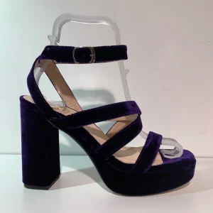 Marian Sandals | Heels*Platform Velvet Sandal 55602-MULBERRY