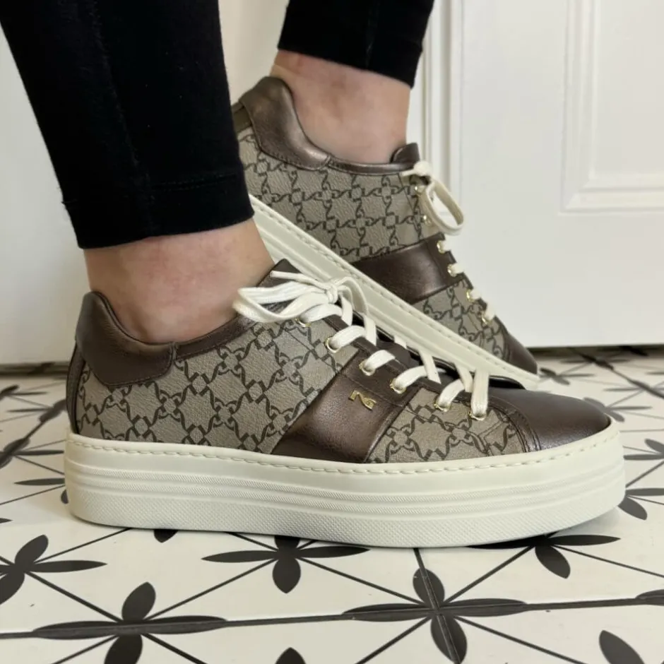 nerogiardini_id_leather_t_2.webp Nero Giardini Casual Shoes | Trainers*NeroGiardini I411614D Leather Trainer Moro Brown