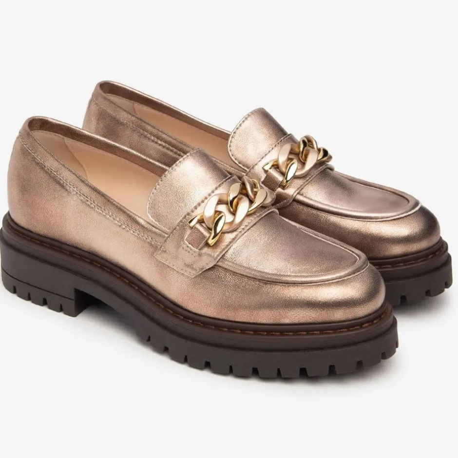 nerogiardini_id_loafers_t_1.webp Nero Giardini Casual Shoes | Loafers*NeroGiardini I411416D Loafers TORTORA GOLD