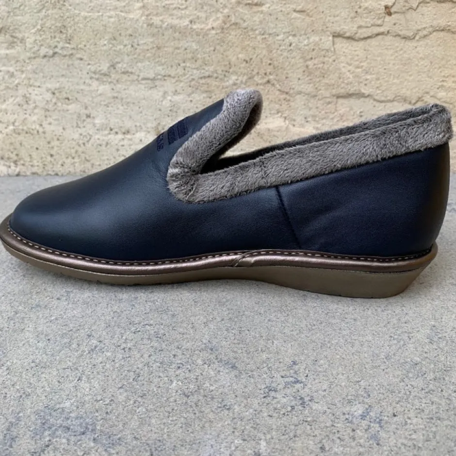 nordikas_leather__marino_1.webp Nordikas Slippers*Leather 305 -MARINO