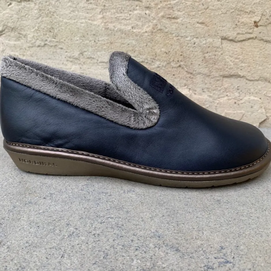 nordikas_leather__marino_5.webp Nordikas Slippers*Leather 305 -MARINO
