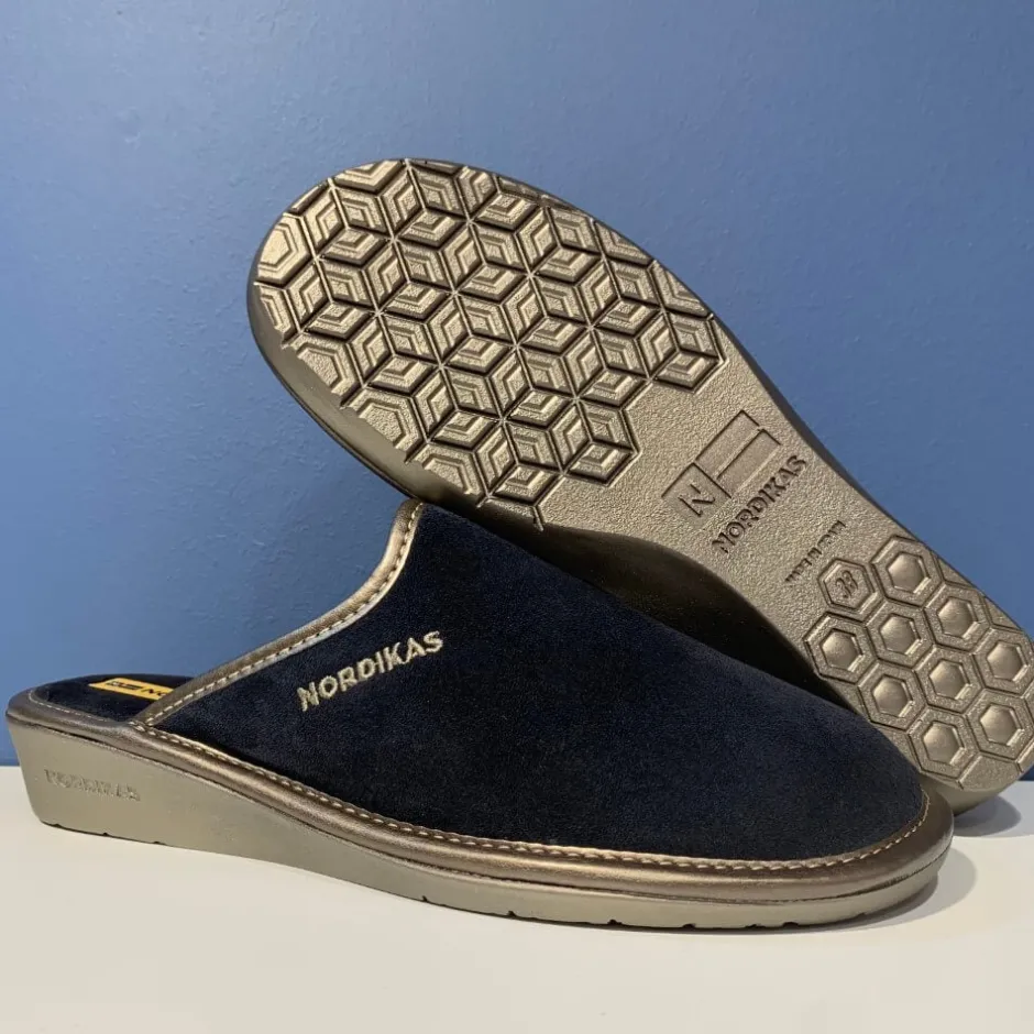 nordikas_o_suede_slippers_0.webp Nordikas Slippers*347/O Suede Slippers-NAVY