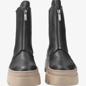 Paul Green Ankle Boots*8030 Centre Zip -BLACK
