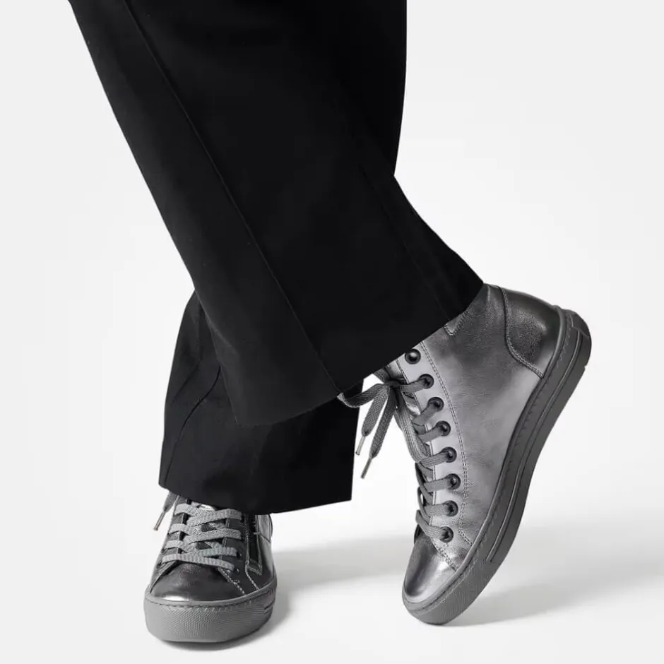 paul_green__hitopdark_sil_1.webp Paul Green Trainers | Ankle Boots*4024 Hi-Top-DARK SILVER CLAY