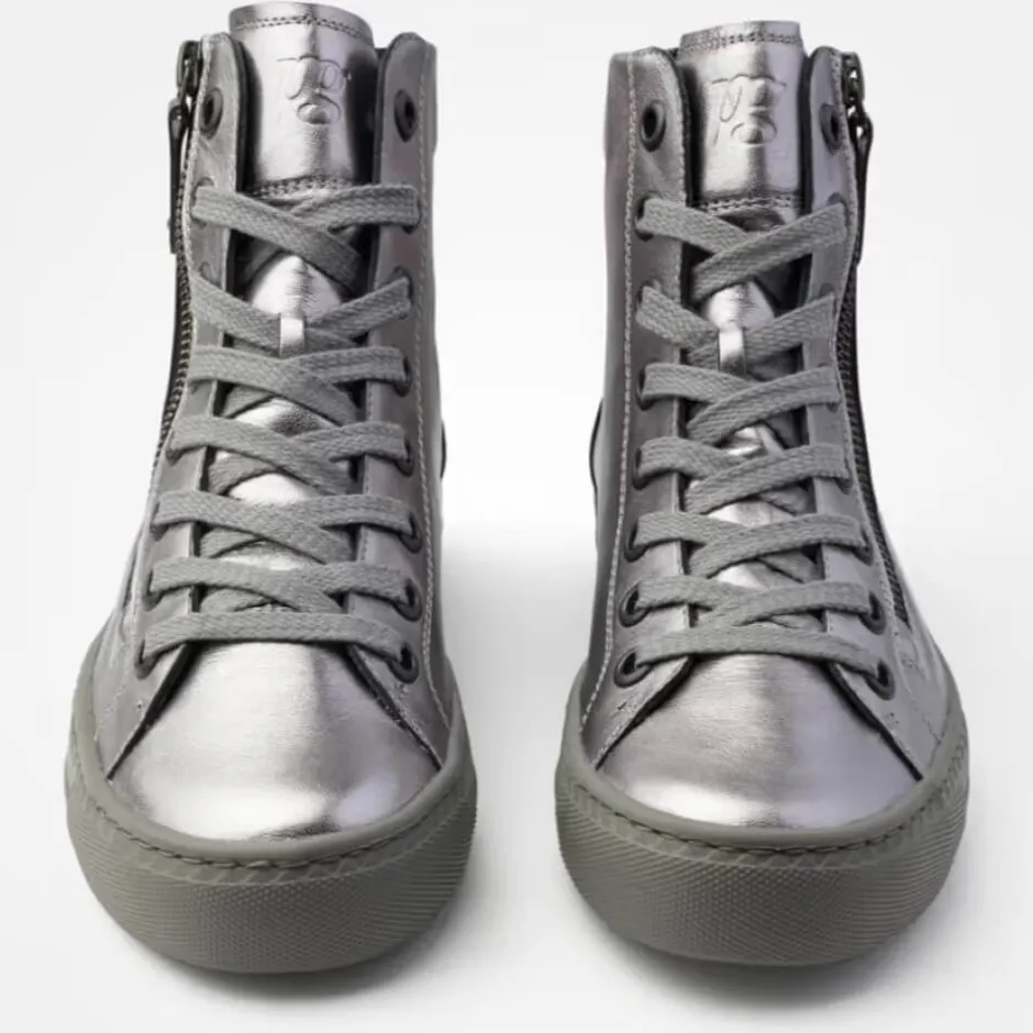 paul_green__hitopdark_sil_2.webp Paul Green Trainers | Ankle Boots*4024 Hi-Top-DARK SILVER CLAY