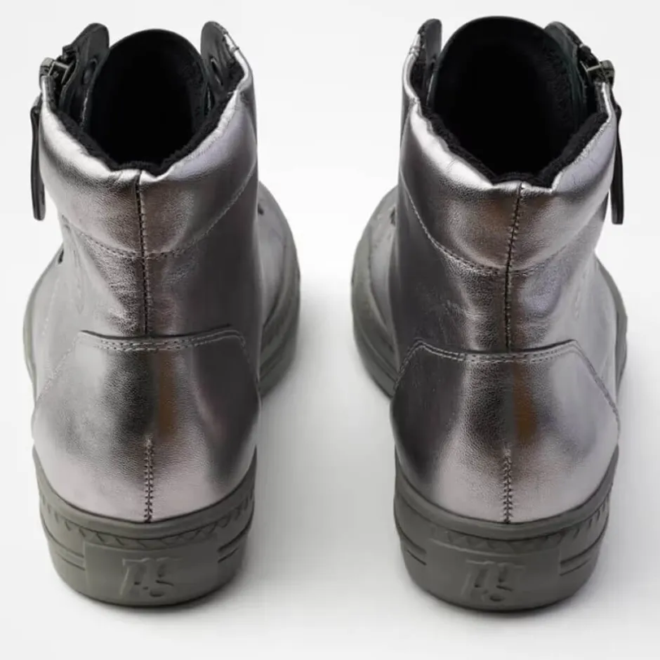 paul_green__hitopdark_sil_3.webp Paul Green Trainers | Ankle Boots*4024 Hi-Top-DARK SILVER CLAY