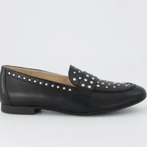 Paul Green Casual Shoes | Loafers*Leather Loafer with studs 1137-BLACK