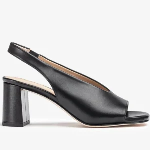 UNISA Sandals | Heels*MONDY PEEPTOE SLINGBACK-BLACK Leather